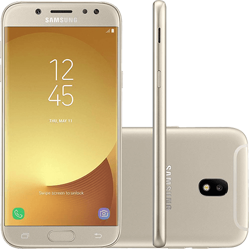 Ficha técnica e caractérísticas do produto Smartphone Samsung Galaxy J5 Pro Dual Chip Android 7.0 Tela 5,2" Octa-Core 1.6 GHz 32GB 4G Câmera 13MP - Dourado