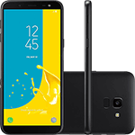 Smartphone Samsung Galaxy J6 32GB Dual Chip Android 8.0 Tela 5.6" Octa-Core 1.6GHz 4G Câmera 13MP com TV - Preto