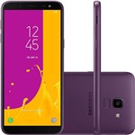 Smartphone Samsung Galaxy J6, 32GB, Dual Chip, Android, Tela 5.6 Pol, Octa-Core, 4G, 13MP, TV - Viol