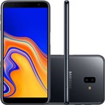 Ficha técnica e caractérísticas do produto Smartphone Samsung Galaxy J6+ 32GB Dual Chip Android Tela Infinita 6" Quad-Core 1.4GHz 4G Câmera 13 + 5MP (Traseira) - Preto