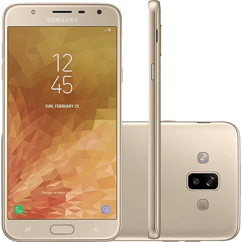 Ficha técnica e caractérísticas do produto Smartphone Samsung Galaxy J7 Duo Dual Chip Android 8.0 Tela 5.5" Octa-Core 1.6GHz 32GB 4G Câmera 13 + 5MP (Dual Traseira) - Dourado