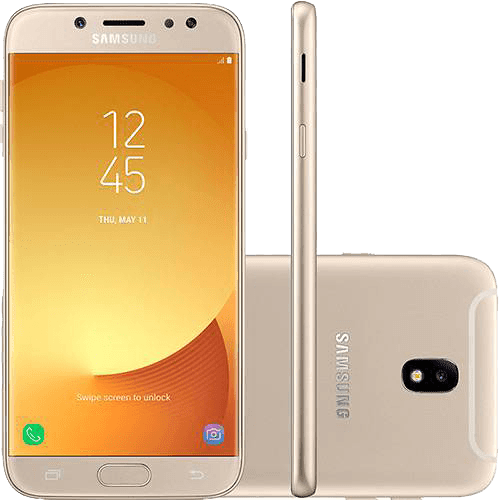 Ficha técnica e caractérísticas do produto Smartphone Samsung Galaxy J7 Pro Android 7.0 Tela 5.5" Octa-Core 64GB 4G Wi-Fi Câmera 13MP - Dourado