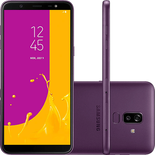 Ficha técnica e caractérísticas do produto Smartphone Samsung Galaxy J8 64GB Dual Chip Android 8.0 Tela 6" Octa-Core 1.8GHz 4G Câmera 16MP F1.7 + 5MP F1.9 (Dual Cam) - Violeta