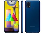 Ficha técnica e caractérísticas do produto Smartphone Samsung Galaxy M31 128GB Azul 4G - 6GB RAM Tela 6,4” Câm. Quádrupla + Selfie 32MP