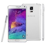 Ficha técnica e caractérísticas do produto Smartphone Samsung Galaxy Note 4 SM-N910C Branco com Tela de 5.7’’, Câmera 16MP, 3G/4G, Android 4.4 e Processador Octa-Core