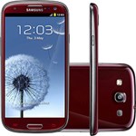 Smartphone Samsung Galaxy S III I9300 Garnet Red Android 4.0 3G - Câmera 8MP Wi-Fi GPS Memória Interna 16GB