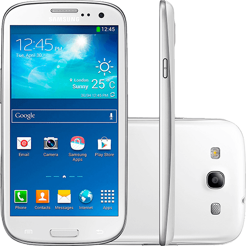 Ficha técnica e caractérísticas do produto Smartphone Samsung Galaxy S III Neo Duos Dual Chip Desbloqueado Android 4.3 Tela 4.8" 16GB 3G Wi-Fi Câmera 8MP - Branco