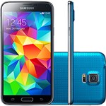 Ficha técnica e caractérísticas do produto Smartphone Samsung Galaxy S5 Desbloqueado Android 4.4 Tela 5.1" 16GB 4G Wi-Fi Câmera 16 MP - Azul