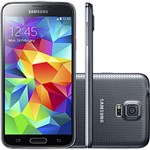Smartphone Samsung Galaxy S5 Duos Dual Chip Desbloqueado Tim Android 4.4 Tela 5.1" 16GB 4G Câmera 16MP - Preto