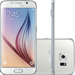 Ficha técnica e caractérísticas do produto Smartphone Samsung Galaxy S6 Desbloqueado Vivo Android 5.0 Tela 5.1" 32GB 4G 16MP - Branco