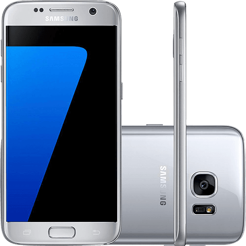 Smartphone Samsung Galaxy S7 Android 6.0 Tela 5.1" 32GB 4G Câmera 12MP - Prata