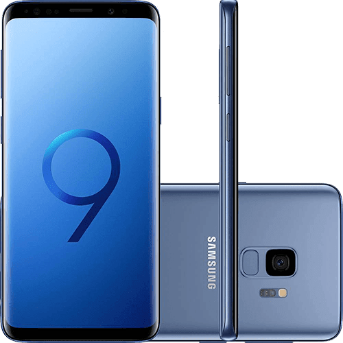 Ficha técnica e caractérísticas do produto Smartphone Samsung Galaxy S9 Dual Chip Android 8.0 Tela 5.8" Octa-Core 2.8GHz 128GB 4G Câmera 12MP - Azul