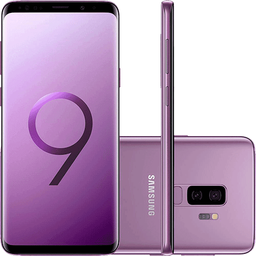 Ficha técnica e caractérísticas do produto Smartphone Samsung Galaxy S9+ Dual Chip Android 8.0 Tela 6.2" Octa-Core 2.8GHz 128GB 4G Câmera 12MP Dual Cam - Ultravioleta