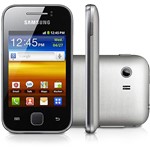 Smartphone Samsung Galaxy Y Desbloqueado Tim Prata - Android Processador 832MHz Tela Touch 3" Câmera 2MP 3G Wi-Fi Cartão...