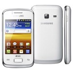 Ficha técnica e caractérísticas do produto Smartphone Samsung Galaxy Y Duos S6102 Branco com Dual Chip, Android 2.3, Wi-Fi, 3G, GPS, Câmera 3MP, MP3, Touch, Fone e Cartão 2GB -Tim