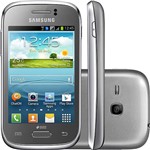 Smartphone Samsung Galaxy Young Duos Dual Chip Desbloqueado Android 4.1 Tela 3.2" 3G Wi-Fi Câmera 3MP 4GB GPS TV Digital...