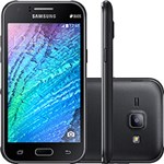 Smartphone Samsung J1 Duos Dual Chip Desbloqueado Vivo Android 4.4 Tela 4.3" 4GB 4G 5MP - Preto