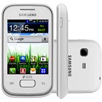 Smartphone Samsung Pocket Duos Branco Desbloqueado Vivo - Dual Chip Android Câmera 2MP 3G Wi-FI MP3 Player Rádio FM Blue...