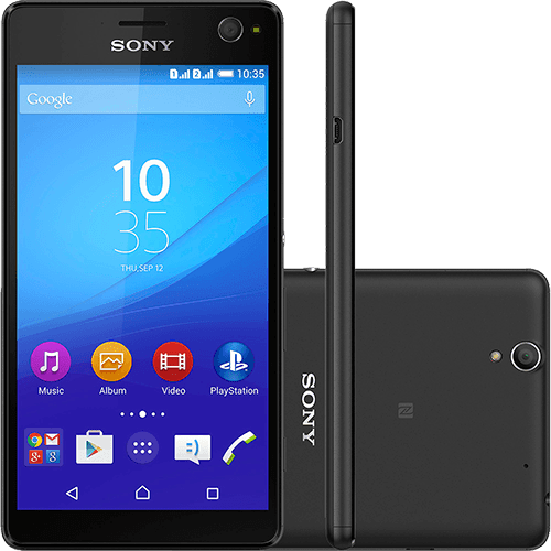 Smartphone Sony Xperia C4 E5343 Selfie Dual Chip 16gb - Preto