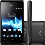 Smartphone Sony Xperia e Dual Chip Desbloqueado Claro Android 4.0 Tela 3.5" 3G Wi-Fi Câmera 3.2MP - Preto