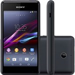 Ficha técnica e caractérísticas do produto Smartphone Sony Xperia E1 Dual Chip Desbloqueado Claro Android 4.3 Tela 4" 4GB Wi-Fi Câmera 3MP - Preto