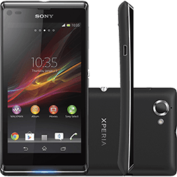 Ficha técnica e caractérísticas do produto Smartphone Sony Xperia L Preto Android 4.1 3G Câmera 8MP 8GB NFC