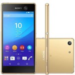 Smartphone Sony Xperia M5 Dual Chip Android 5.0 Tela 5" 16GB 4G Câmera 21MP - Dourado