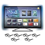 Ficha técnica e caractérísticas do produto SmartTV LED 3D 42" Philips 42PFL5508 Full HD Ambilight Entradas HDMI USB 360Hz Wifi 6 Óculos