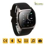 Ficha técnica e caractérísticas do produto Smartwatch 3green Bluetooth Compativel Iphone 5, 5s, 6, 6s E Android Bluetooth 4.0 Touch M26s Preto