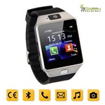 Smartwatch 3green Chip Todas Operadoras Bluetooth Camera Selfie Touch Android Gt08 Preto e Prata