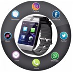 Ficha técnica e caractérísticas do produto Smartwatch Relógio Dz09 Smarband WhatsApp Android - Smart Bracelet
