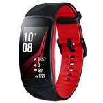 Ficha técnica e caractérísticas do produto Smartwatch Samsung Gear Fit2 Pro com Pulseira Grande, Bluetooth, Wi-Fi, GPS e Sensor de Batimentos Cardíacos – Preto/Vermelho