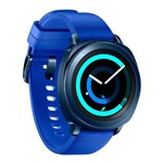 Ficha técnica e caractérísticas do produto Smartwatch Samsung Gear Sport Azul, Tela 1.2", Amoled, 4gb, Wi-Fi, Bluetooth e Gps