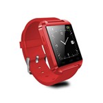 Ficha técnica e caractérísticas do produto Smartwatch U8 Vermelho Relógio Inteligente Bluetooth Android Iphone - Importado