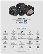Ficha técnica e caractérísticas do produto Smartwatch Zeblaze Vibe 3 Preto