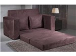 Sofá-Cama Casal 2 Lugares Suede Hellen - Master Magic