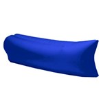 Ficha técnica e caractérísticas do produto Sofa Inflavel Colchonete Magico Puff Saco De Dormir Para Camping Praia Azul Escuro