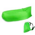 Ficha técnica e caractérísticas do produto Sofa Inflavel Colchonete Magico Puff Saco De Dormir Para Camping Praia Verde
