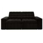 Ficha técnica e caractérísticas do produto Sofá 3 Lugares Retrátil e Reclinável Titan-legacy Sofas Preto