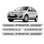 Ficha técnica e caractérísticas do produto Soleira Porta Platinum Fiesta 03/04 2005 Á 2013 2014 - Prata