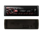 Ficha técnica e caractérísticas do produto Som Automotivo Pioneer Mvh 98ub Preto 1 Din USB AUX RCA AM FM MP3