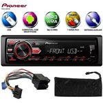 Ficha técnica e caractérísticas do produto Som Automotivo Radio Mp3 para Carro Pioneer Mvh-98ub USB Aux