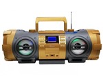 Ficha técnica e caractérísticas do produto Som Portátil Boombox FM Estéreo, CD, MP3, USB, Auxiliar e Bluetooth Lenoxx