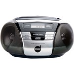 Som Portátil Dazz DZ-65254 com CD Player Rádio AM/FM Entrada Auxiliar Bivolt 3W - Preto e Prata
