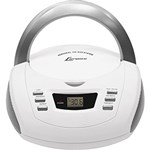 Ficha técnica e caractérísticas do produto Som Portátil Lenoxx BD112 CD Player Rádio AM/FM Entrada Auxiliar - Branco e Prata