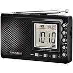 Ficha técnica e caractérísticas do produto Som Portátil Mondial RP-03 Multi Band Rádio AM/FM/SW, Funções Relógio e Alarme