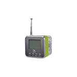 Ficha técnica e caractérísticas do produto Som Portátil Mp3 com Rádio Fm e Relógio - Ms40 - Verde