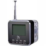 Ficha técnica e caractérísticas do produto Som Portátil MP3 DL com Rádio FM e Relógio MS-40 - Preto
