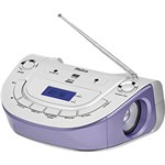 Ficha técnica e caractérísticas do produto Som Portátil Philco PB125L Rádio AM/FM Entradas Aux/USB Alarme 3,4W Lavanda