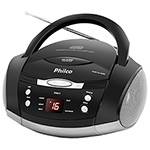 Ficha técnica e caractérísticas do produto Som Portátil Philco Ph61 com CD Player Rádio FM MP3 AUX IN - Cinza/Preto